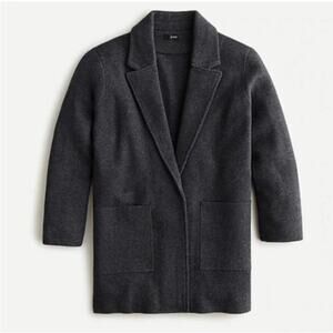 J. Crew Sophie Merino Wool Open Front Sweater Cardigan Blazer